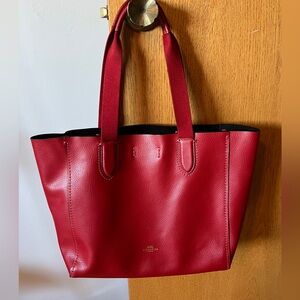 Authentic Coach red leather shoulder bag - used good condition